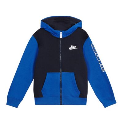 Nike Boys' navy full zip hoodie